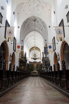 Polish cathedral beautiful interior