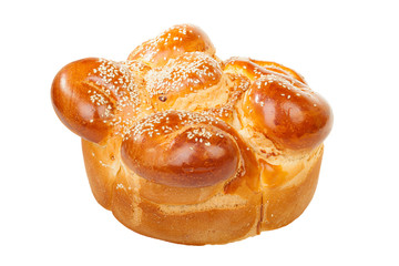 Single round sabbath challah with seed