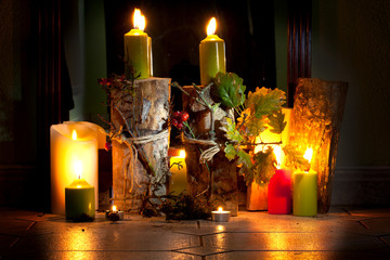 Kerzenlicht zum Advent