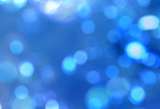 Natural blue blur sparkles abstract background
