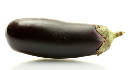 Fresh eggplant isolated on white.