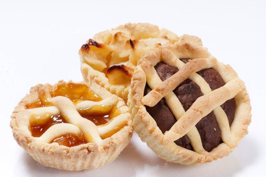crostatine di mele cioccolato e marmellata