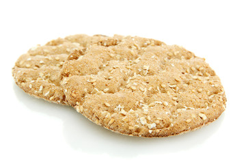 tasty crispbread isolated on white