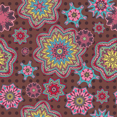 vintage floral background seamless