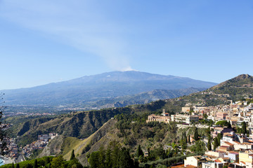 Fototapeta na wymiar Taormina, Etna - Sycylia