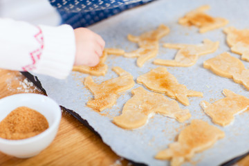 Christmas cookies baking