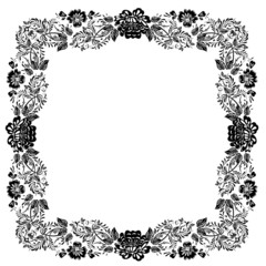 Vintage foliage frame