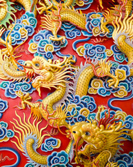 Obraz premium chinese dragon statue