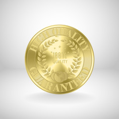 Golden medal / award coin