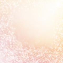 christmas lights background with delicate stars, snowflakes