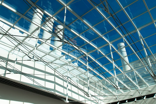 Industrial glass roof