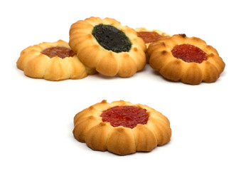 cookie sweets on white background
