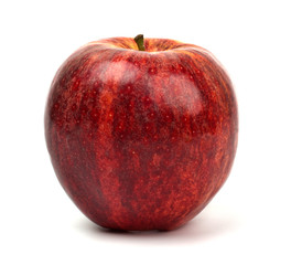 Red apples isolated on white background.