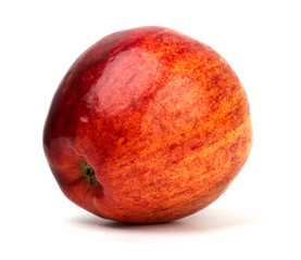 Red apples isolated on white background.