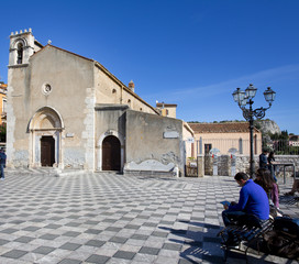 Fototapeta na wymiar Taormina, Piazza