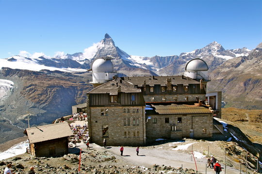 Schweizer Berge - Bergstation Gornergrat
