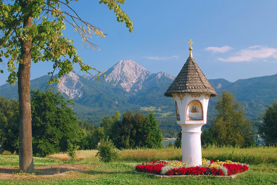 der bekannte Bildstock vom Faaker See in K&auml;rnten