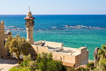 Sea mosque in the ancient Jaffa