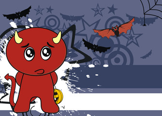 demon funny cartoon background1