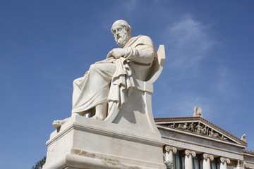 Fototapeta na wymiar Filozof Platon w Atenach
