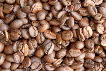 Kaffee, Kaffeebohnen, Bohnen, geröstet, Arabica, Robusta