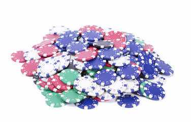 Pile of casino chips