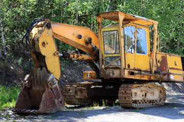 Fototapeta premium Old Rusty Digger