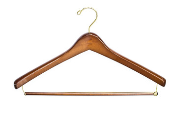 Single empty coat hanger