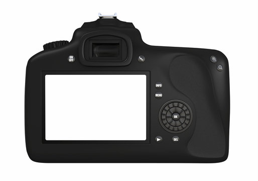 Digitale Spiegelreflexkamera - Display freigestellt
