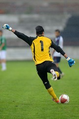 Naklejka premium Rinvio del portiere