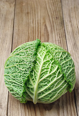 Fresh savoy cabbage