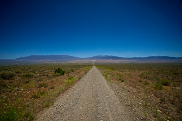Long Straight Gravel Road