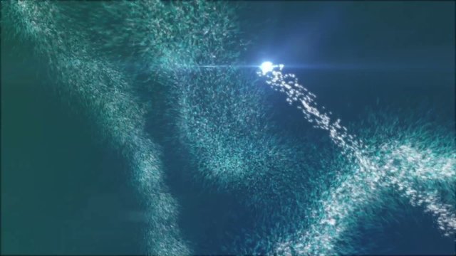 Millones de particulas y movimiento de camara en 3d