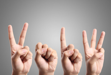 happy new year and hands