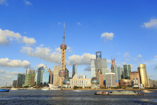 Shanghai's modern architecture cityscape skyline