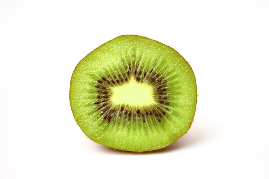 Close up fresh piece kiwi fruit