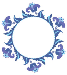 Decorative flower frame