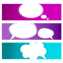 Speech Bubbles - banners 