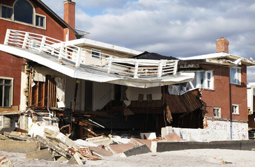 Hurricane Sandy destruction