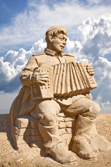 Fototapeta premium Figures from the sand