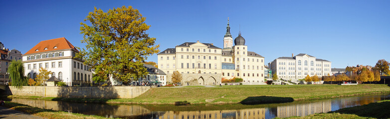 Greiz Panorama Uneres Schloss