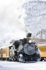 Naklejka premium Durango and Silverton Narrow Gauge Railroad, Kolorado, USA
