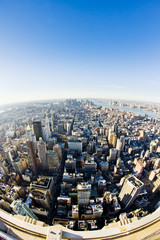 view of Manhattan from The Empire State Building, New York City,
