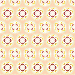 Geschenkpapier mystische Sonnen helle Farben