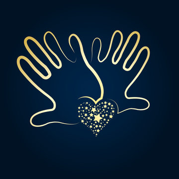 logo amour, logo coeur, logo soci&eacute;t&eacute;, logo main