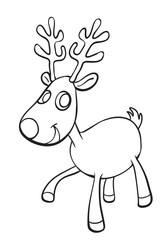 a reindeer sketch
