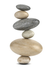 Fototapeta na wymiar 3d Układ Balancing Stones