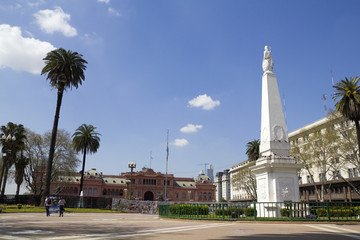 Fototapeta na wymiar Plaza de Mayo, Buenos Aires