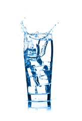 water splash in glass