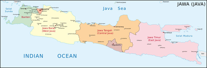 Java, Indonesien - obrazy, fototapety, plakaty